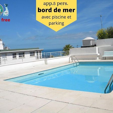 App Le Rocazur Avec Piscine Et Parking En Bord De Mer A 500M Du Centre Ville Menton Ngoại thất bức ảnh