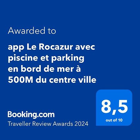 App Le Rocazur Avec Piscine Et Parking En Bord De Mer A 500M Du Centre Ville Menton Ngoại thất bức ảnh